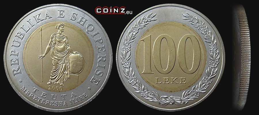 100 leke 2000 - Albanian coins