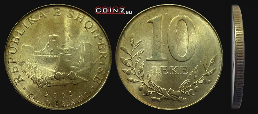 10 leke from 2009 - Albanian coins