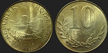 10 leke od 2009 Albanian coins