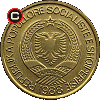 1 lek 1988 (AlCuSn) - Albanian coins