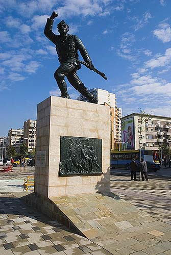 Statue of Unknown Soldier in Tirana