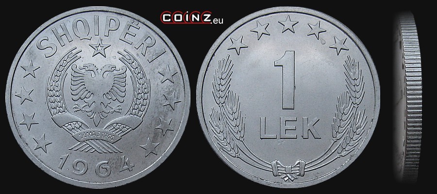 1 lek 1964 - Albanian coins