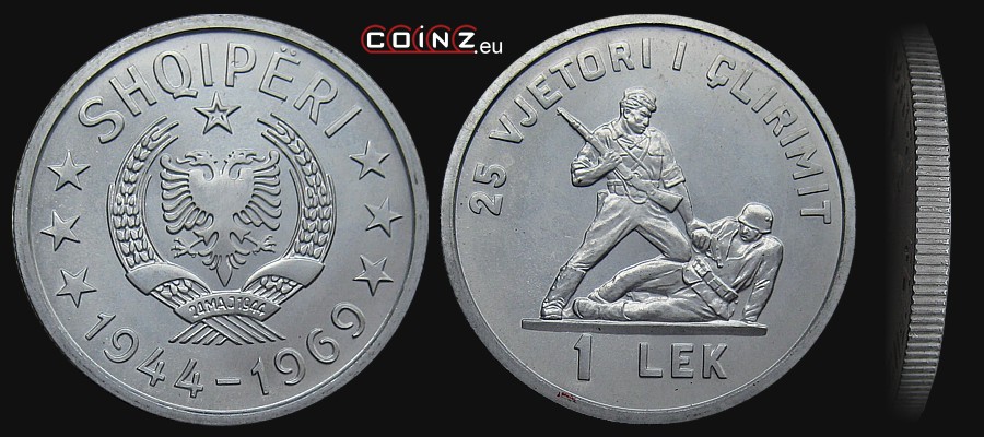 1 lek 1969 Liberation - Albanian coins