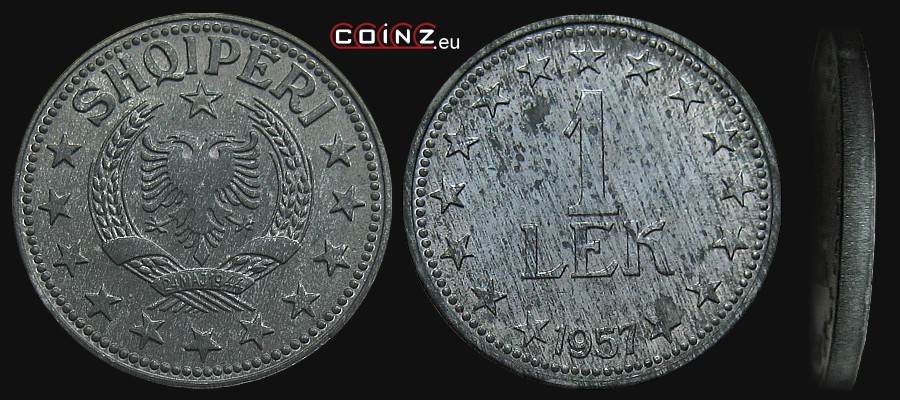 1 lek 1947-1957 - Albanian coins