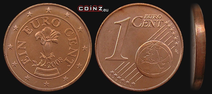 1 euro cent from 2002 - Austrian coins
