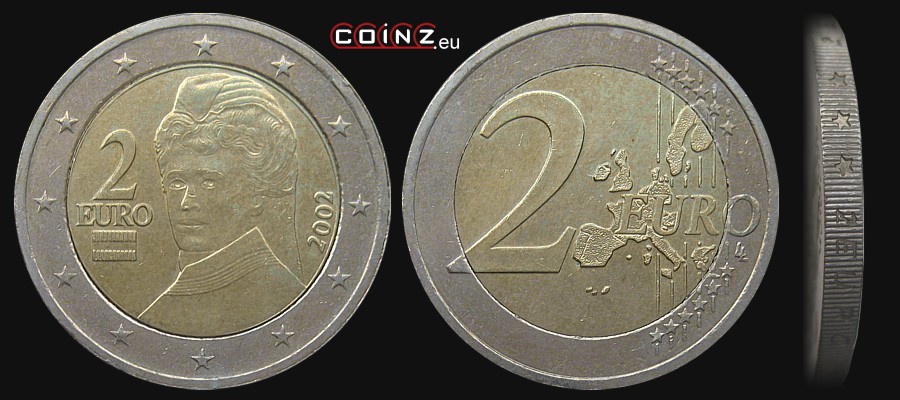 2 euro 2002-2006 - monety Austrii