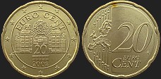 monety Austrii - 20 euro centów od 2008 