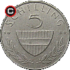 5 schilling 1968-2001 - obverse to reverse alignment