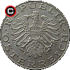 10 schilling 1974-2001 - obverse to reverse alignment