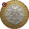 50 schilling 1996 - 1000 Years of Austria - obverse to reverse alignment