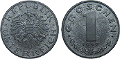 Monety Austrii - 1 grosz 1947 
