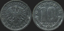 Monety Austrii - 10 groszy 1947-1949 