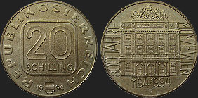Monety Austrii - 20 szylingów 1994 - 800 Lat Mennicy Wiedeńskiej 