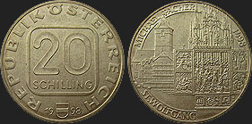 Monety Austrii - 20 szylingów 1998 - Michael Pacher - Sankt Wolfgang 
