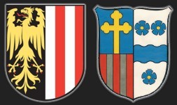 Coat of Arms of Upper Austria and the one of Diocese of Linz