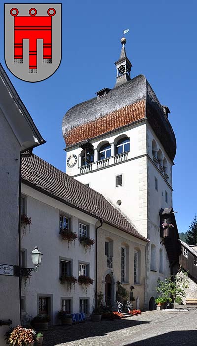 Wieża św. Marcina i herb Vorarlberg