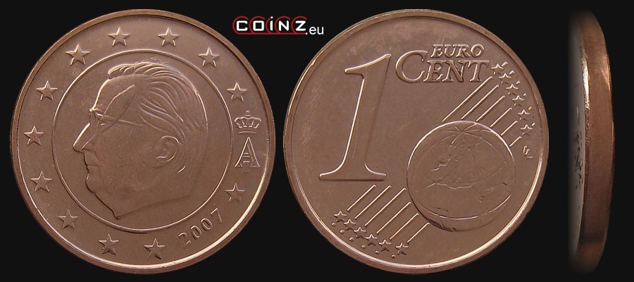 1 euro cent 1999-2007 - Belgian coins