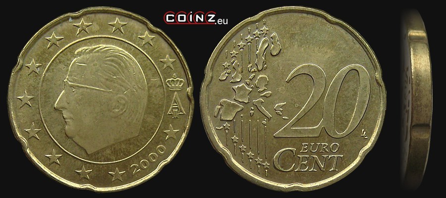 belgium 20 cent euro to usd