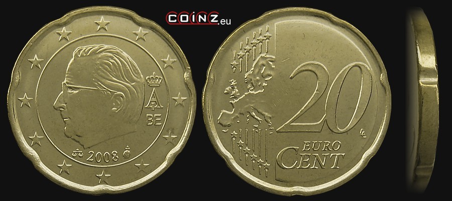 20 euro cent 2008 - Belgian coins