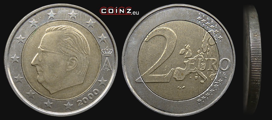 2 euro 2000-2006 - monety Belgii