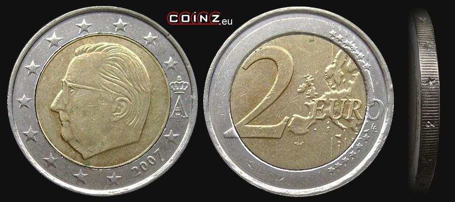 2 euro 2007 - monety Belgii