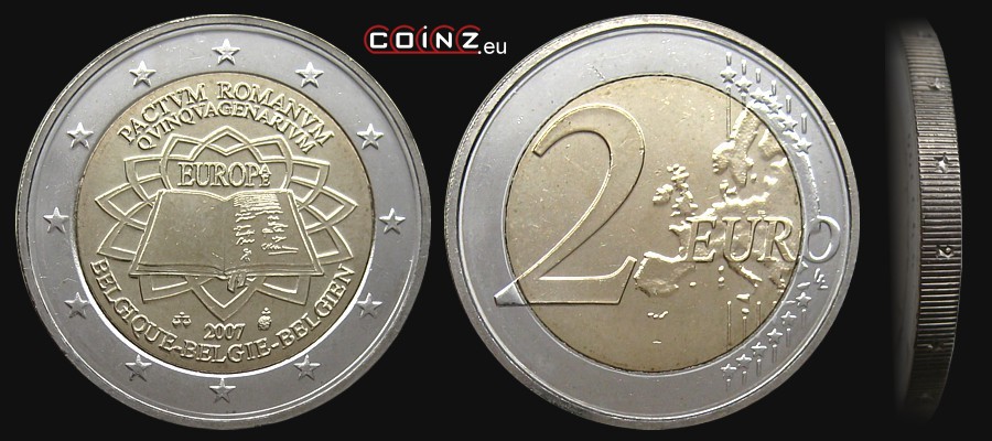 2 euro 2007 Roman Treaties - Belgian coins