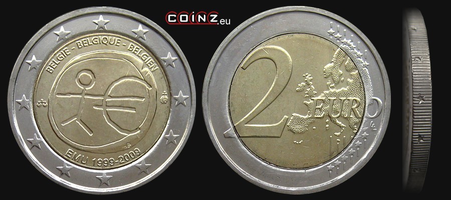 2 euro 2009 Unia Gospodarcza - monety Belgii