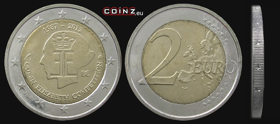 2 euro 2012 Queen Elisabeth Competition - Belgian coins