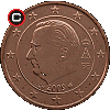 1 euro cent 2009-2013 - obverse to reverse alignment
