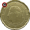 20 euro cent 2008 - obverse to reverse alignment