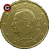 50 euro cent 2009-2013 - obverse to reverse alignment