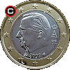 1 euro 2009-2013 - obverse to reverse alignment