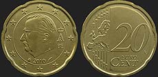 Belgian coins - 20 euro centów 2009-2013