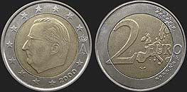 Belgian coins - 2 euro 2000-2006