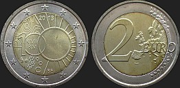 monety Belgii - 2 euro 2013 - Królewski Instytut Meteorologiczny
