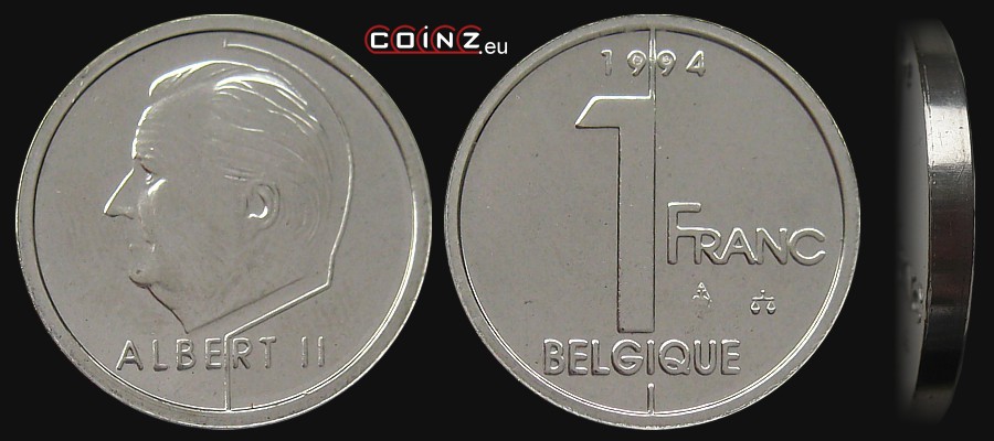 1 franc 1994-1998 (French) - Belgian coins