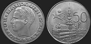 monety Belgii - 50 franków 1958 EXPO '58 fr.