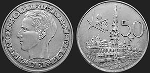 monety Belgii - 50 franków 1958 EXPO '58 nl.