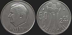monety Belgii - 50 franków 2000 EURO 2000 fr.
