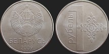 monety Białorusi - 1 rubel od 2016