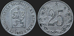 Czechoslovak coins - 25 haleru 1962-1964