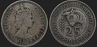 Monety Cypru (brytyjskiego) - 25 milów 1955
