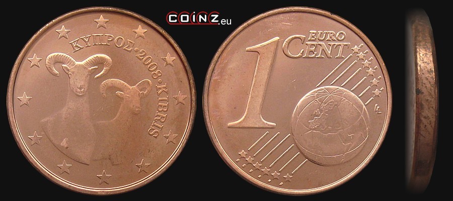1 euro cent from 2008 - Cypriot coins