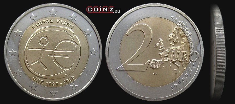 2 euro 2009 Unia Gospodarcza - monety Cypru
