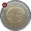 2 euro 2009 Unia Gospodarcza - układ awersu do rewersu