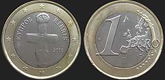 Cypriot coins - 1 euro from 2008