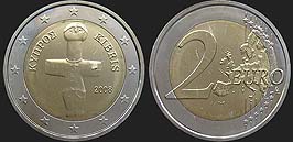 Cypriot coins - 2 euro from 2008