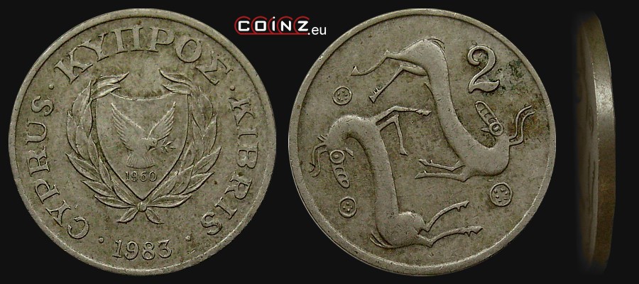 2 cents 1983 - Coins of Cyprus