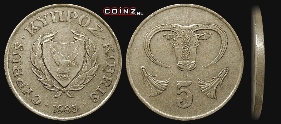 5 cents 1983 - Coins of Cyprus