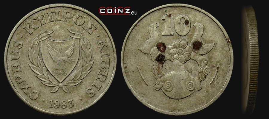 10 cents 1983 - Coins of Cyprus